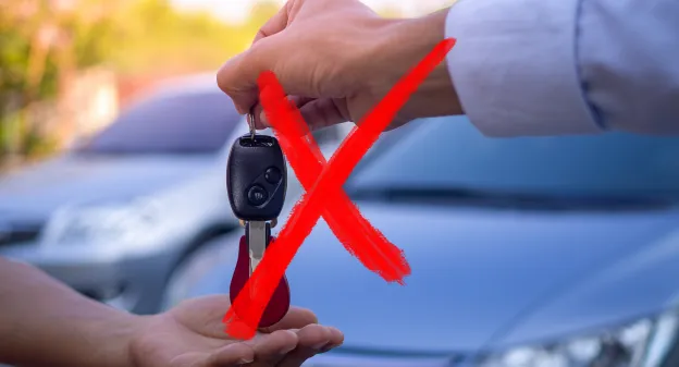 illustration d'une vente de voiture annulée