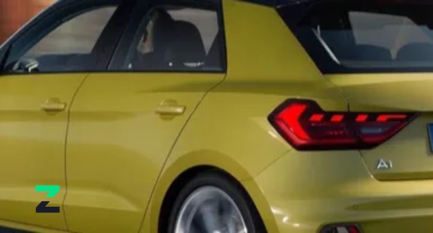 voiture Audi A1 jaune