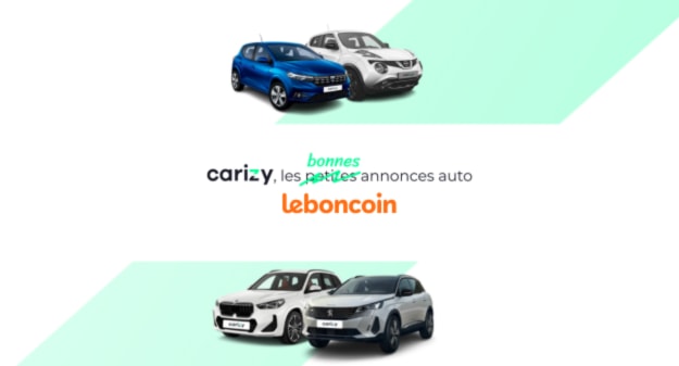 Carizy, les bonnes annonces auto et logo leboncoin