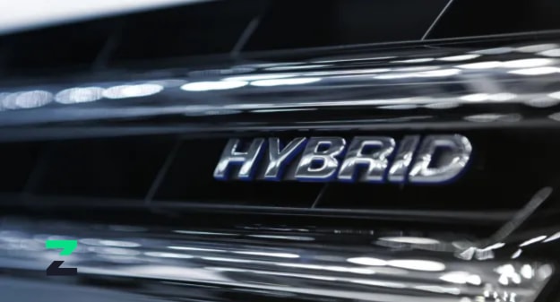 mention Hybrid sur une voiture